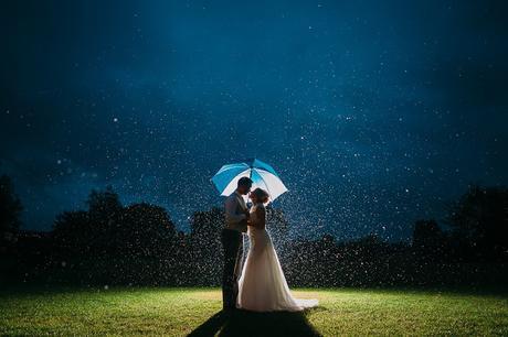 Who says rain on your wedding is bad luck?!