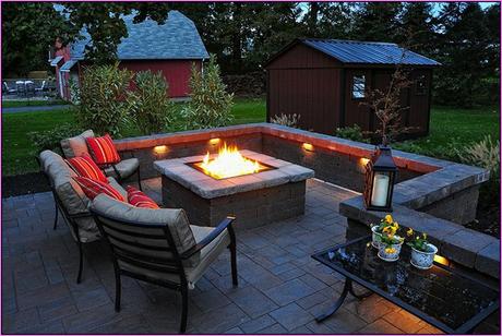 Ideal Backyard Designs With Fire Pits