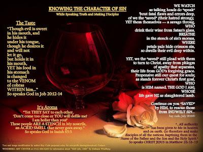 Kay Cude poetry: The Character of Sin