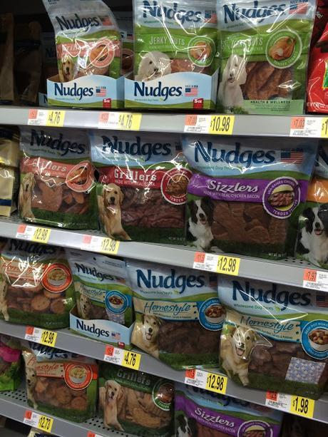 Nudges Wholesome dog treats available at walmart