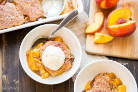 Peach Cobbler (Gluten Free, Paleo + Vegan)