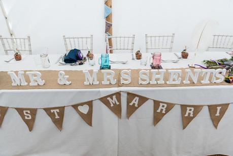 wedding details on a table 