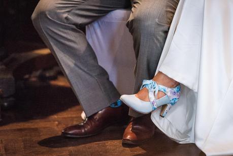 bride and grooms shoes