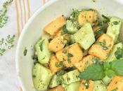 Melon Cucumber Mint Salad