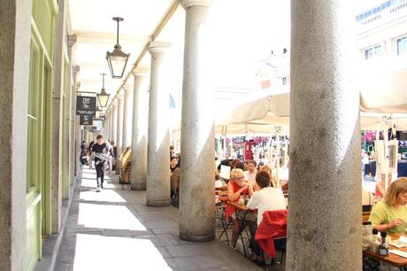 Outdoor seating at Le Pain Quotidien Covent Garden London