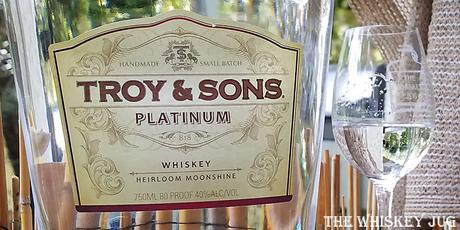Troy and Sons Platinum Whiskey Label
