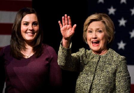 Erica Smegielski & Hillary Clinton (Getty Image)