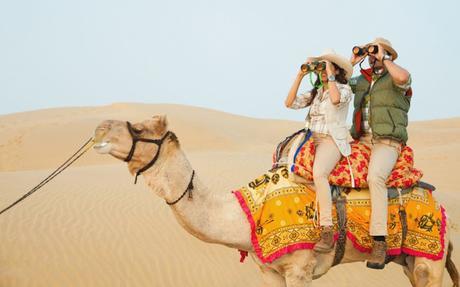 Explore the Great Thar Desert by riding on the hump of a camel