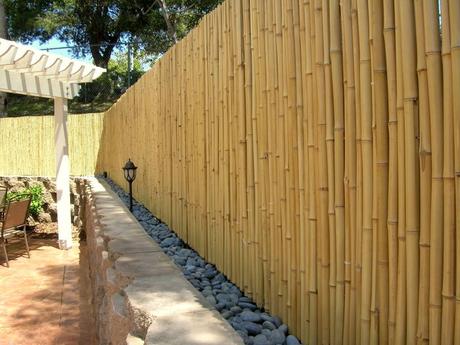 Using Bamboo Fencing Rolls As Wall Coverings