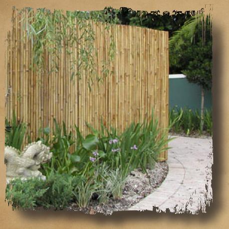 To Frame A Rolled Bamboo Fencing