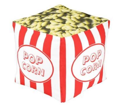 Popcorn Box Themed Pouffe