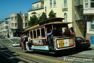Image: Photograph of The San Francisco Cable Cars, San Francisco, California (c) FreeFoto.com. Photographer: Ian Britton