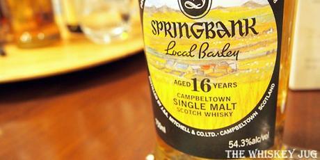 Springbank Local Barley 16 Years Label