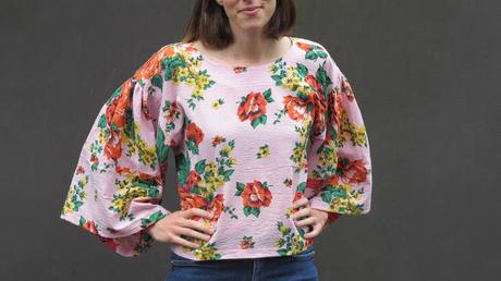 No Patterns Needed Blog Tour- the Cape Sleeved Top