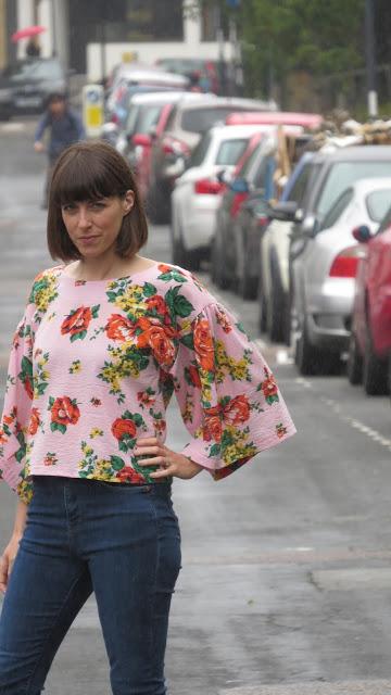No Patterns Needed Blog Tour- the Cape Sleeved Top