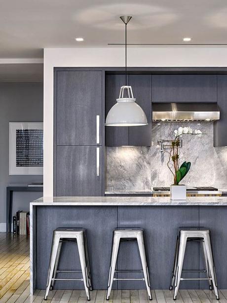 Cerused Oak Kitchen Cabinetry In Contemporary Kitchen