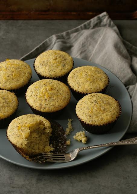 Sticky Lemon & Poppy Seed Muffins