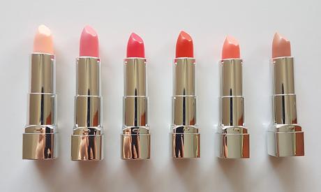 Rimmel Moisture Renew Sheer and Shine lipsticks