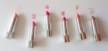 Rimmel Moisture Renew Sheer and Shine lipsticks