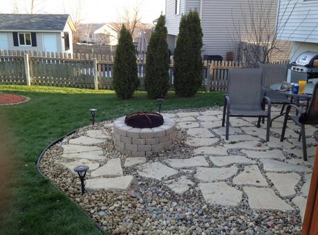 Cleaning The Rock Patio Ideas In A Yard