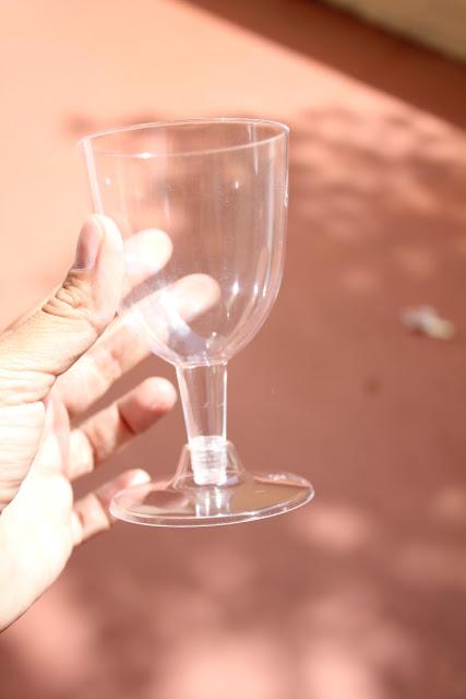 DIY Dip-Dye Plastic Wine Glasses