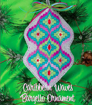 Key West Bargello Ornament in Needlepoint Now!