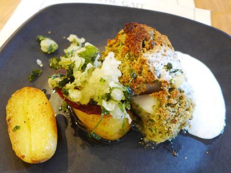 Herb crusted cod