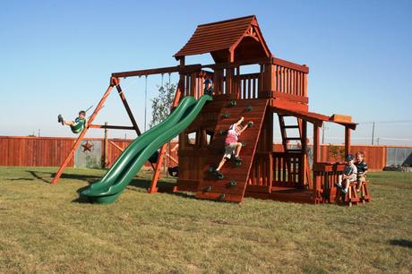 Wood Playset Plans For Backyard