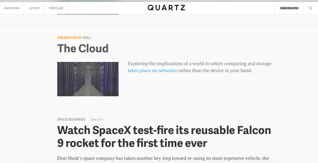 Mobile advertising and the Quartz experience
