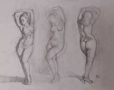 A Dancing Pose - Figure Study