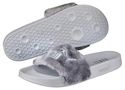 puma fur slippers