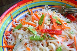 Asian Rice Noodle Salad (Gluten and Dairy Free)