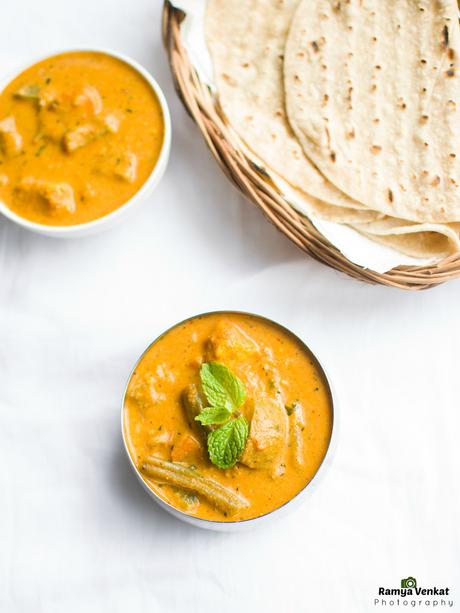 veg makhanwala - veg makhani recipe - easy side for rotis