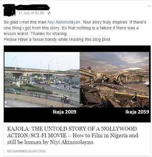 Kajola Nearly Killed Me - Director, Niyi Akinmolayan