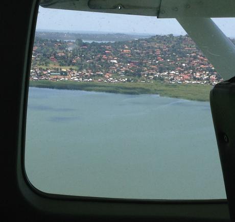 aerial view of Entebbe Uganda