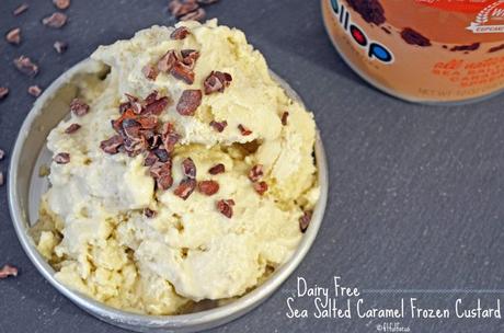 Dairy Free Sea Salted Caramel Frozen Custard (gluten free, soy free)
