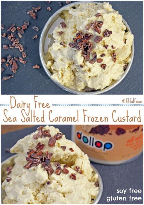 Dairy Free Sea Salted Caramel Frozen Custard (gluten free, soy free)