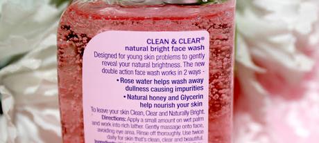 Clean & Clear Natural Bright Facewash Review