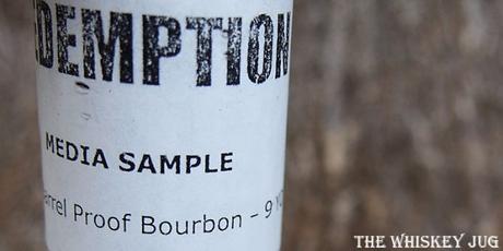 Redemption Barrel Proof Bourbon Label