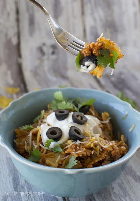 Super Cheesy Taco Pasta