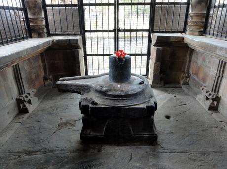 One of the lingas in the temple premises