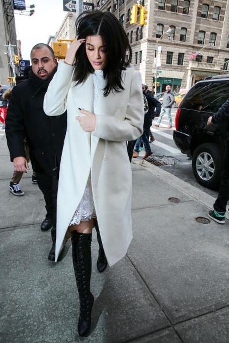 TREND SPOTTING: The White Lace Babydoll Dress with Black Boots for Fall 2016