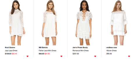 TREND SPOTTING: The White Lace Babydoll Dress with Black Boots for Fall 2016