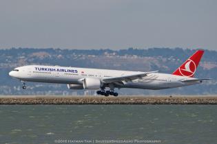 SFO, airliners, Turkish Airlines Boeing 777-300ER,