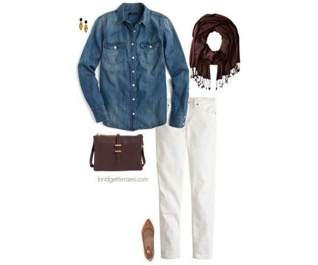 How to Wear White Jeans in Fall