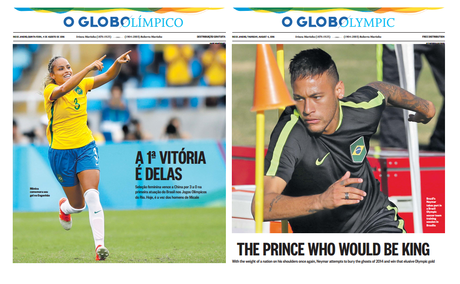 O Globo: a special Summer Olympic supplement—and it’s free