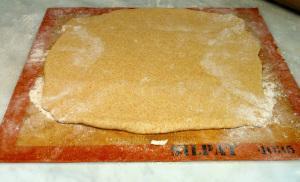 Perfect shape of dough! Mine was 31 cm on 30 cm!
