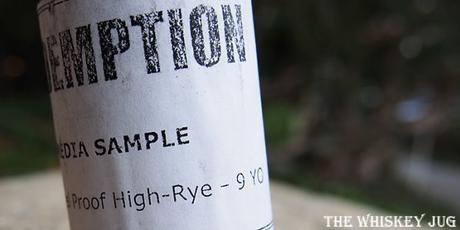 Redemption Barrel Proof High Rye Bourbon Label