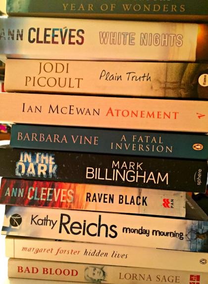 A Year of Wonders Spine Poetry