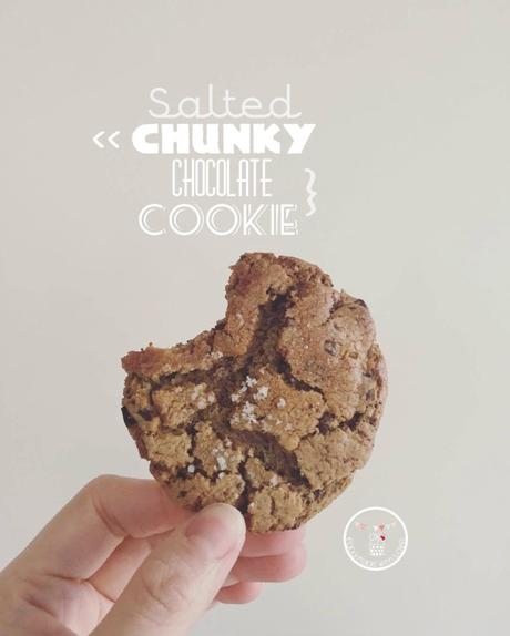 salted chunky chocolate cookie